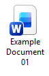 Word file icon